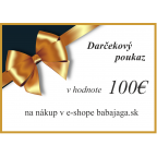 Darčeková poukážka na 100€ + doručenie zdarma
