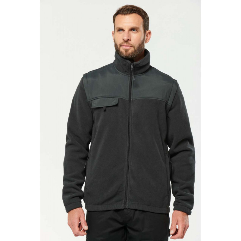 Fleece bunda s odnímateľnými rukávmi image