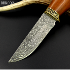 Poľovnícky nôž  z damaškovej ocele DHK002
