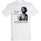 Sokrates biele tričko Tričká, Vytvorila AI image